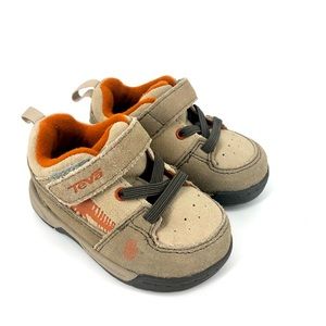 Teva Toddler Boys Dinosaur Tan Sneakers Velcro